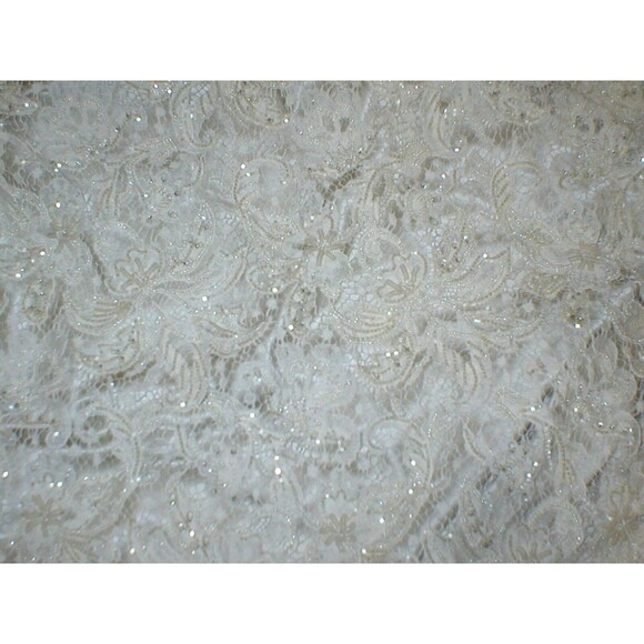 New Womens 6 NWT Designer Antonio Marras Italy Dress 42 Silk Bead Overlay Ivory - Picture 11 of 12